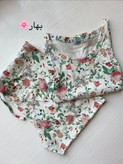 ست تاپ و شورتک zara کبریتی تمام نخ